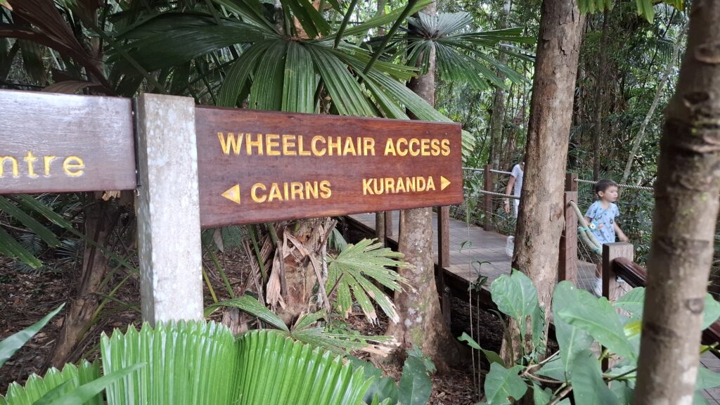 Wheelchair access signage
