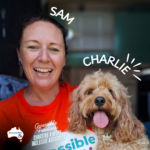 Sam and her dog Charlie